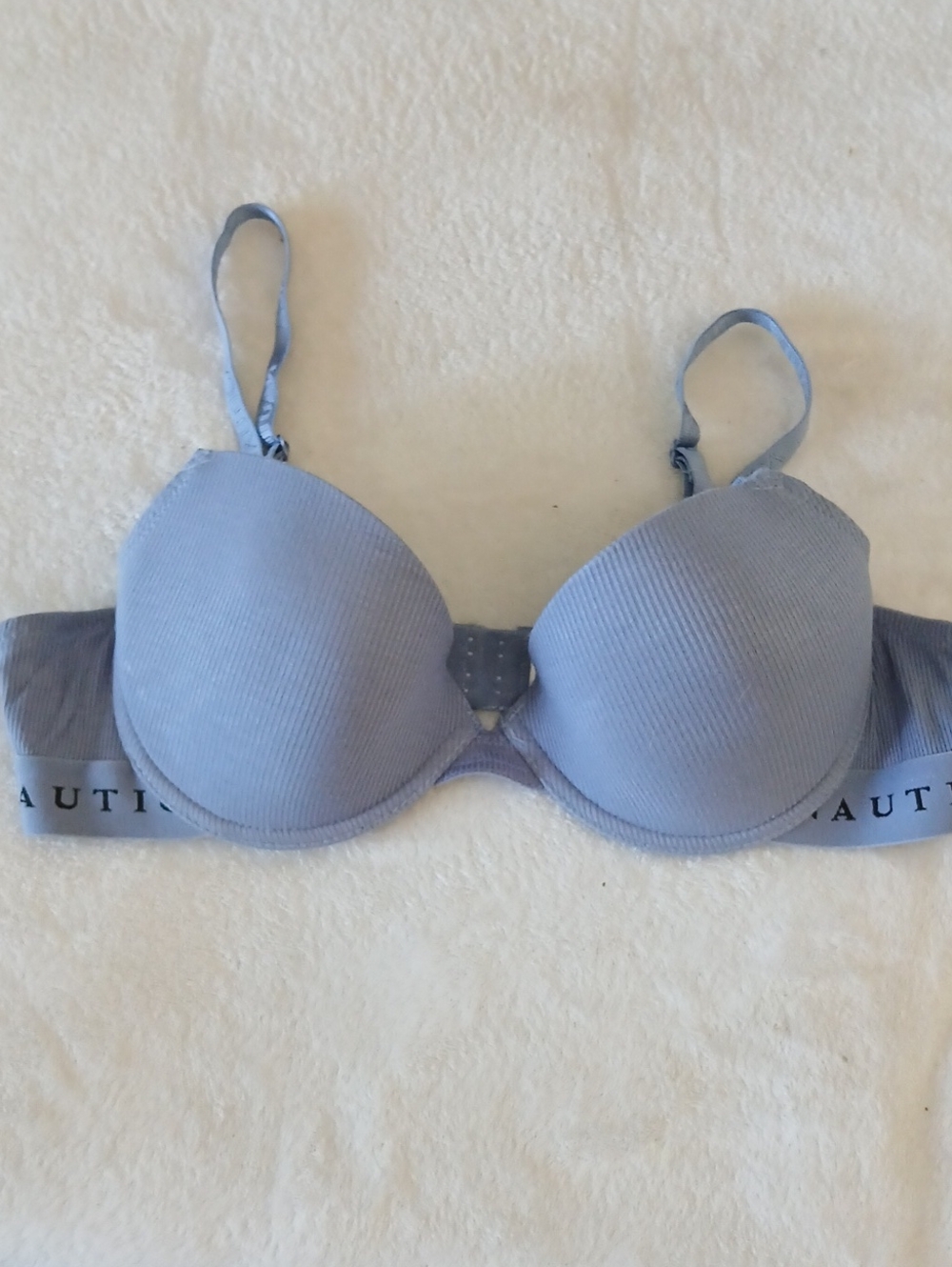 Nautica Light Blue Padded Bra + Adjustable Straps [36B] [NWOT]